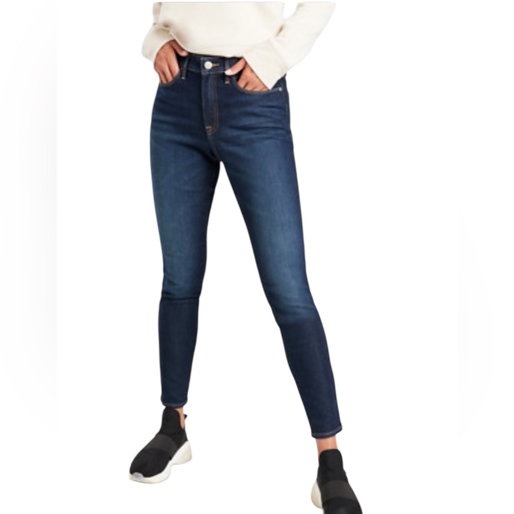 Athleta Sculpttek Ultra Skinny Jeans 6 Dark Wash Stretch Denim